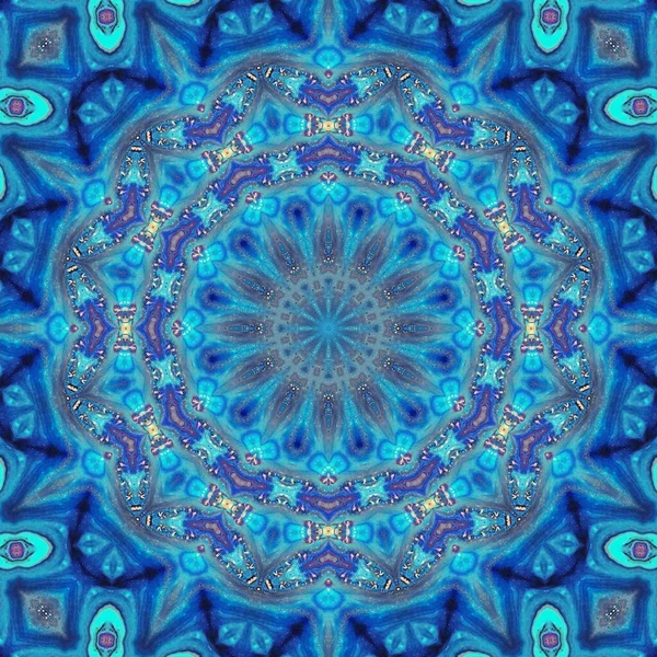 Mandala Bezešvé Vzor Mandala Umění Otisk Květinové Fantazie Psychedelický Karnevalový — Stock fotografie