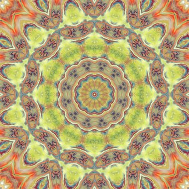 Mandala seamless pattern mandala art. Flower fantasy print. Psychedelic carnival poster.