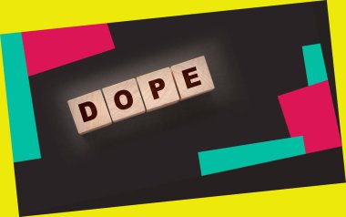 Ahşap bloklar için uyuşturucu kelimesi. Bağımlılık konsepti. Sağlık hizmetleri kavramı.