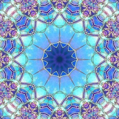 Kusursuz kaleydoskop, mandala soyut arkaplan görünümü