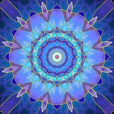 Kusursuz kaleydoskop, mandala soyut arkaplan görünümü