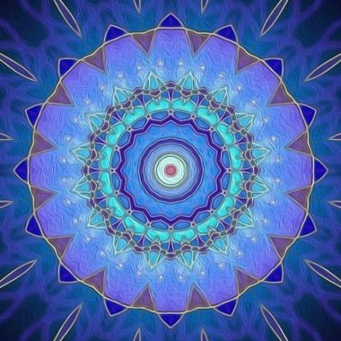 Kusursuz kaleydoskop, mandala soyut arkaplan görünümü