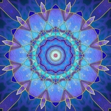 Kusursuz kaleydoskop, mandala soyut arkaplan görünümü