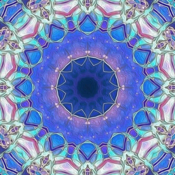 Kaleidoskop Mulus Tampilan Latar Belakang Abstrak Mandala — Stok Foto