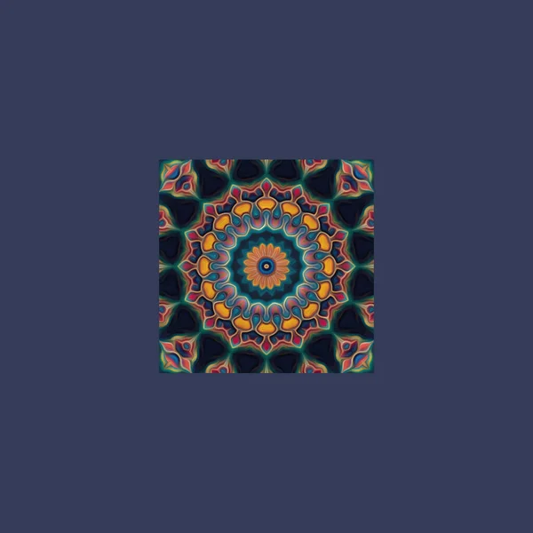 Sømløst Kaleidoskop Mandala Abstrakt Bakgrunnsbilde – stockfoto