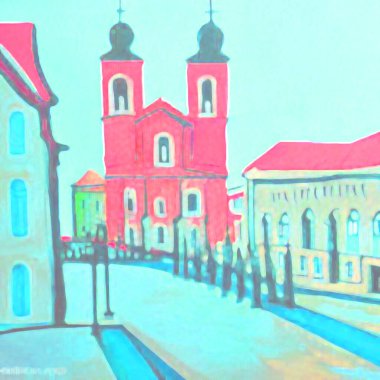 Eski kilise resmi çizimi