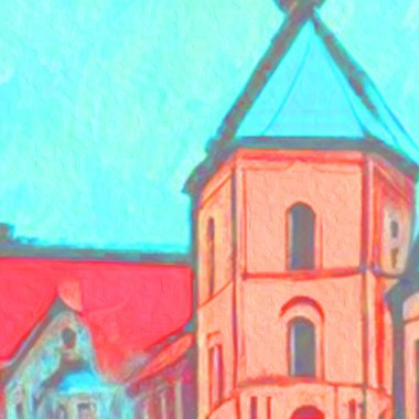 Eski kilise resmi çizimi