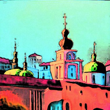 Kilise soyut renkli arkaplan görünümü