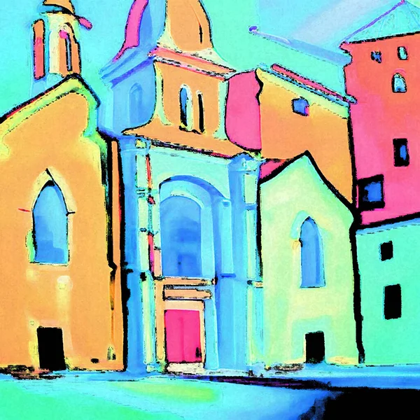 Church Abstract Colorful Background View — Stock Photo, Image