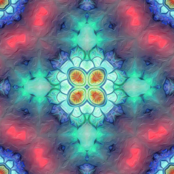 Abstracto Colorido Mandala Fondo —  Fotos de Stock