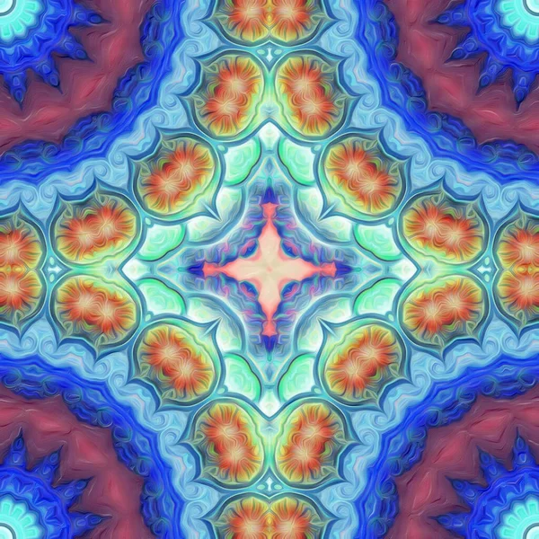 Soyut Renkli Mandala Arka Plan — Stok fotoğraf