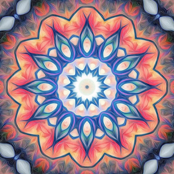 Abstracto Colorido Mandala Fondo — Foto de Stock