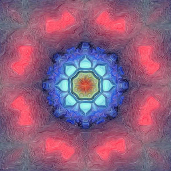 Abstract Kleurrijk Mandala Achtergrond — Stockfoto