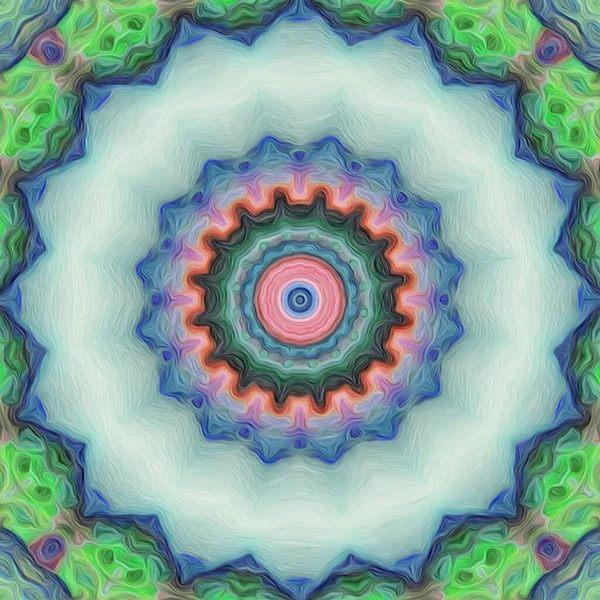 Abstract Kleurrijk Mandala Achtergrond — Stockfoto