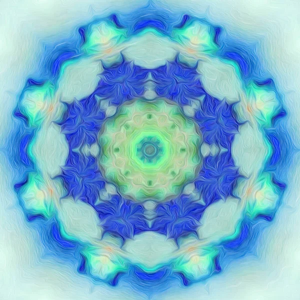 Mandala Kolorowy Streszczenie Tło — Zdjęcie stockowe