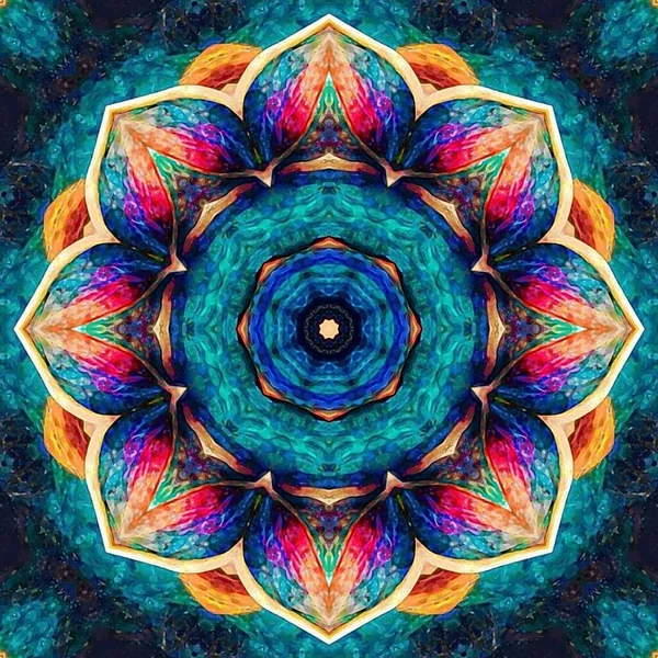 Abstrakte Bunte Mandala Hintergrund — Stockfoto