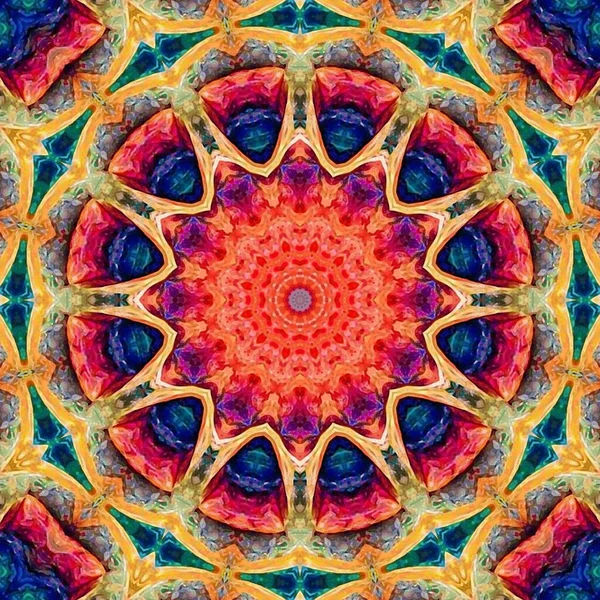 Abstrakte Bunte Mandala Hintergrund — Stockfoto
