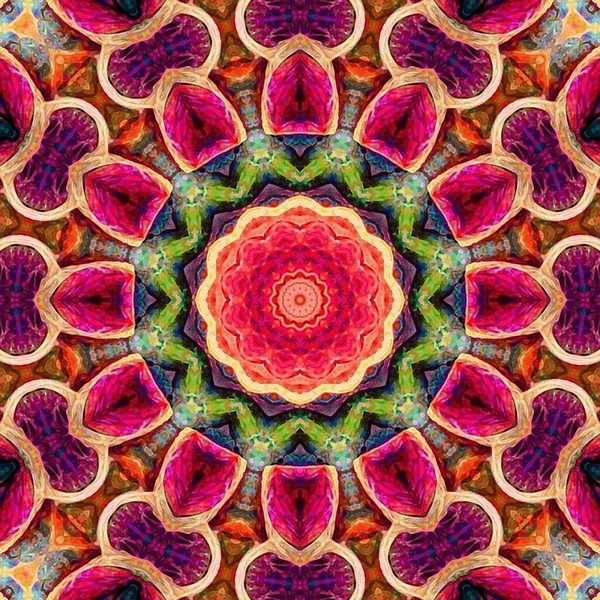 Абстрактный Красочный Фон Мандалы — стоковое фото