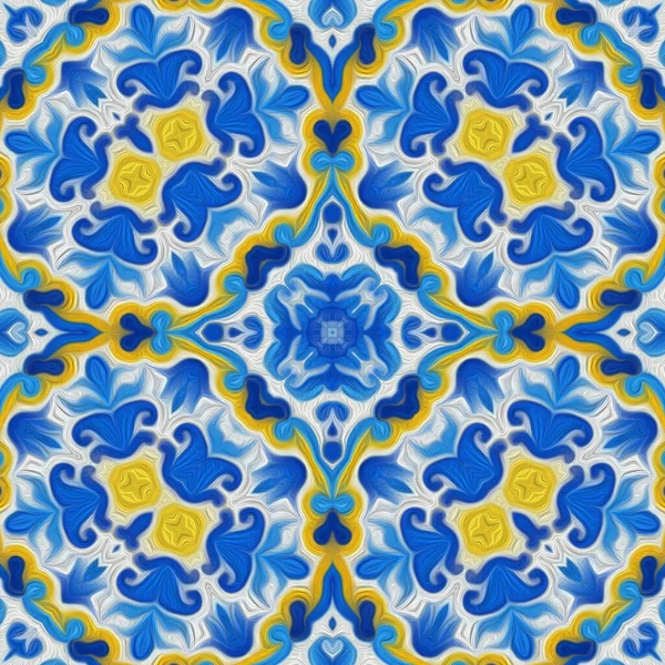 Fondo Colorido Abstracto Concepto Patrón Mandala — Foto de Stock