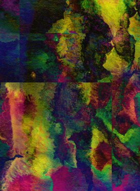 Soyut suluboya tasarımı, boyalı dokuya yakın çekim. Minimalist ve lüks arka plan.