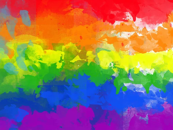 Gökkuşağı Suluboya Arka Plan Homoseksüeller Heteroseksüeller Arasındaki Eşitlik Lgbt Topluluğu — Stok fotoğraf