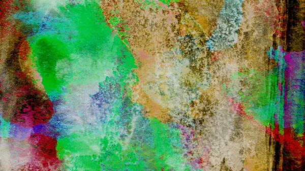 Abstract Watercolor Painted Brush Strokes Daub Texture Background — Stock Photo, Image