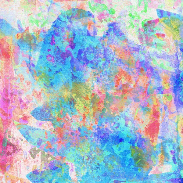 Abstrakt Akvarell Design Aqua Målad Konsistens Närbild — Stockfoto