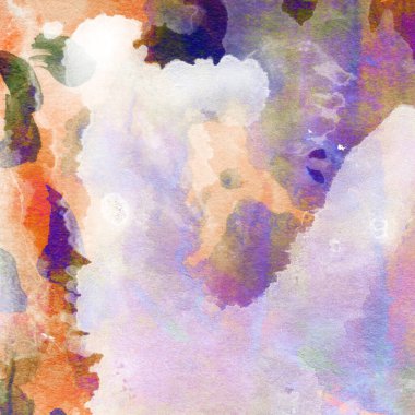 Soyut suluboya tasarımı, boyalı su dokusunu temizler.