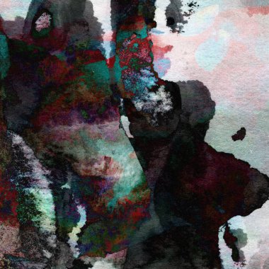 Soyut suluboya tasarımı, boyalı su dokusunu temizler.. 