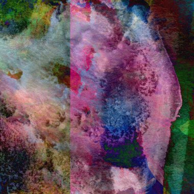 Soyut doku suluboya tasarım yıkama, su boyası dokusu yakın çekim