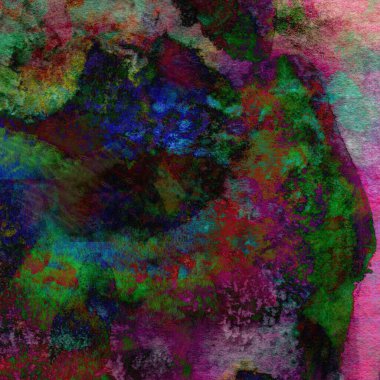 Soyut doku suluboya tasarım yıkama, su boyası dokusu yakın çekim