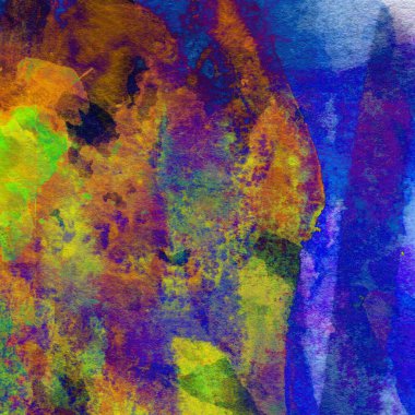 Soyut doku suluboya tasarım yıkama, su boyası dokusu yakın çekim