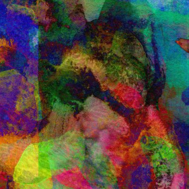 Soyut doku suluboya tasarım yıkama, su boyası dokusu yakın çekim