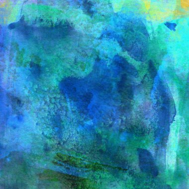 Soyut doku suluboya tasarım yıkama, su boyası dokusu yakın çekim