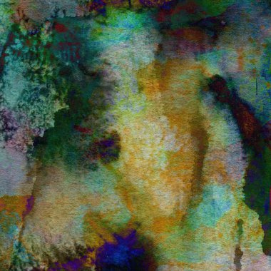 Soyut doku suluboya tasarım yıkama, su boyası dokusu yakın çekim