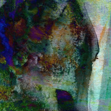 Soyut doku suluboya tasarım yıkama, su boyası dokusu yakın çekim