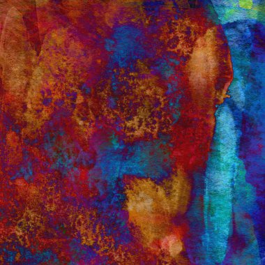 Soyut doku suluboya tasarım yıkama, su boyası dokusu yakın çekim