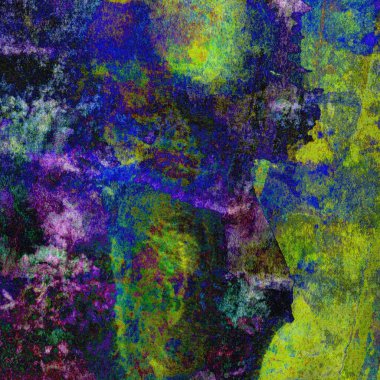 Suluboya tasarımı mavi, yeşil, sarı pembe renklerle boyanmış..