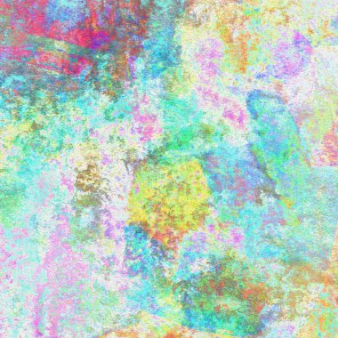 Suluboya tasarımı mavi, yeşil, sarı pembe renklerle boyanmış..