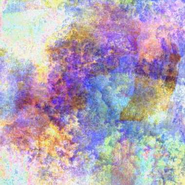 Mavi, yeşil, pembe ve sarı renklerle suluboya arkaplan