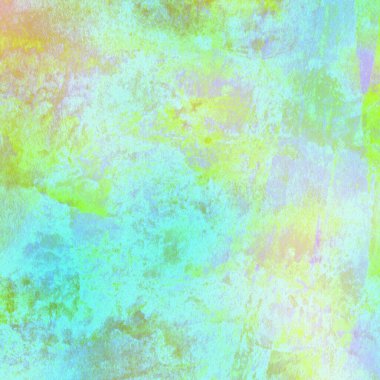 Mavi, yeşil, pembe ve sarı renklerle suluboya arkaplan