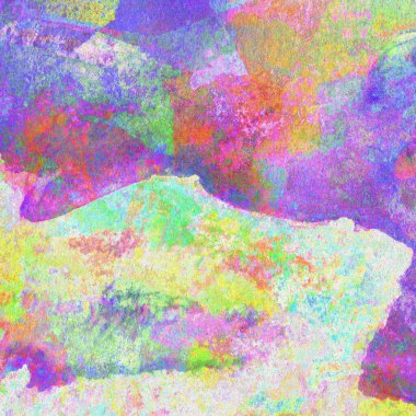 Mavi, yeşil, pembe ve sarı renklerle suluboya arkaplan