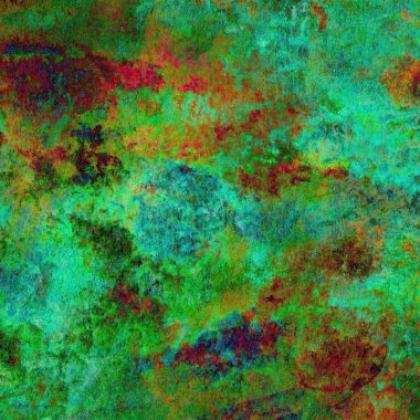 Mavi, yeşil, sarı ve kırmızı renkte suluboya tasarımı