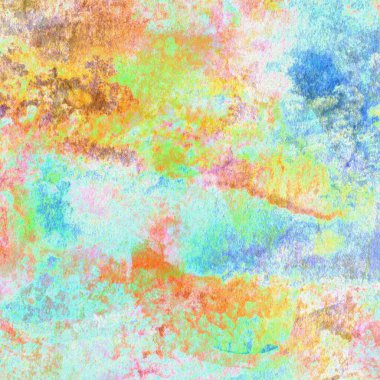 Mavi, yeşil, pembe ve sarı renklerle suluboya arkaplan