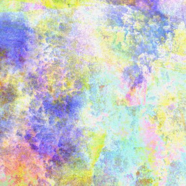 Mavi, yeşil, pembe ve sarı renklerle suluboya arkaplan