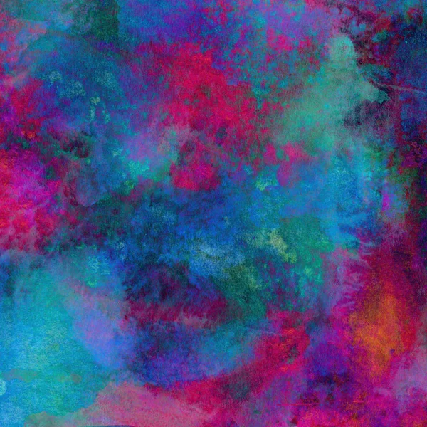 Яскравий Абстрактний Фон Акварельних Фарб Змішаних Рожевих Зелених Синіх Кольорах — стокове фото