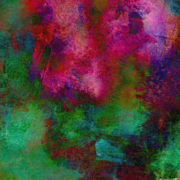 Ljus Abstrakt Bakgrund Gjord Med Akvarellfärger Blandade Rosa Gröna Och — Stockfoto