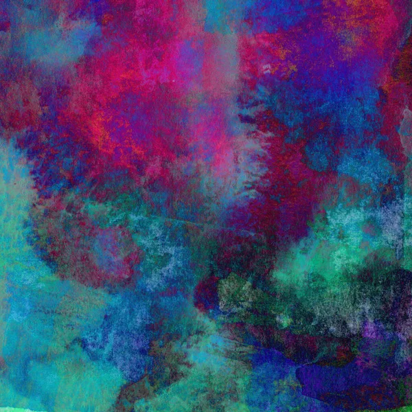 Bright Abstract Background Made Watercolor Paints Mixed Pink Green Blue — Stock Photo, Image