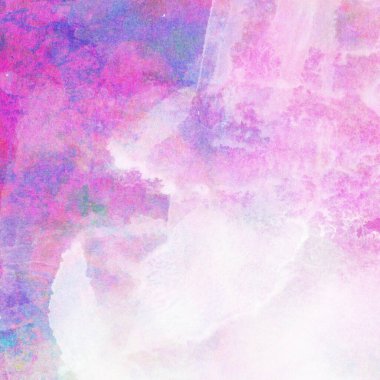 Soyut suluboya leylak ve mavi desenli arkaplan.