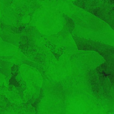 Koyu ve parlak yeşil tonlarıyla suluboya sanatsal arkaplan